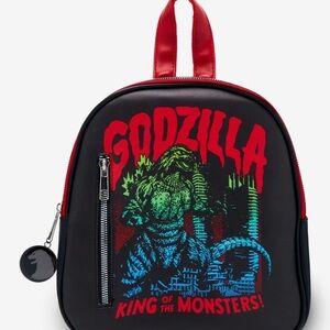 Godzilla Kids Backpack - Black and Red